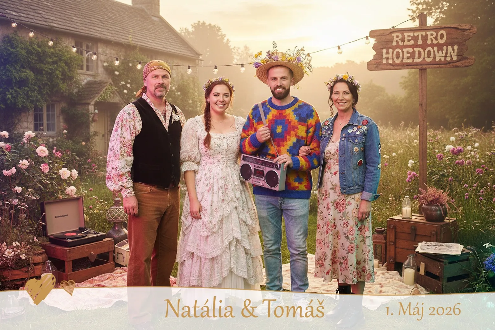 Ukážka z fotobúdky – Retro hoedown