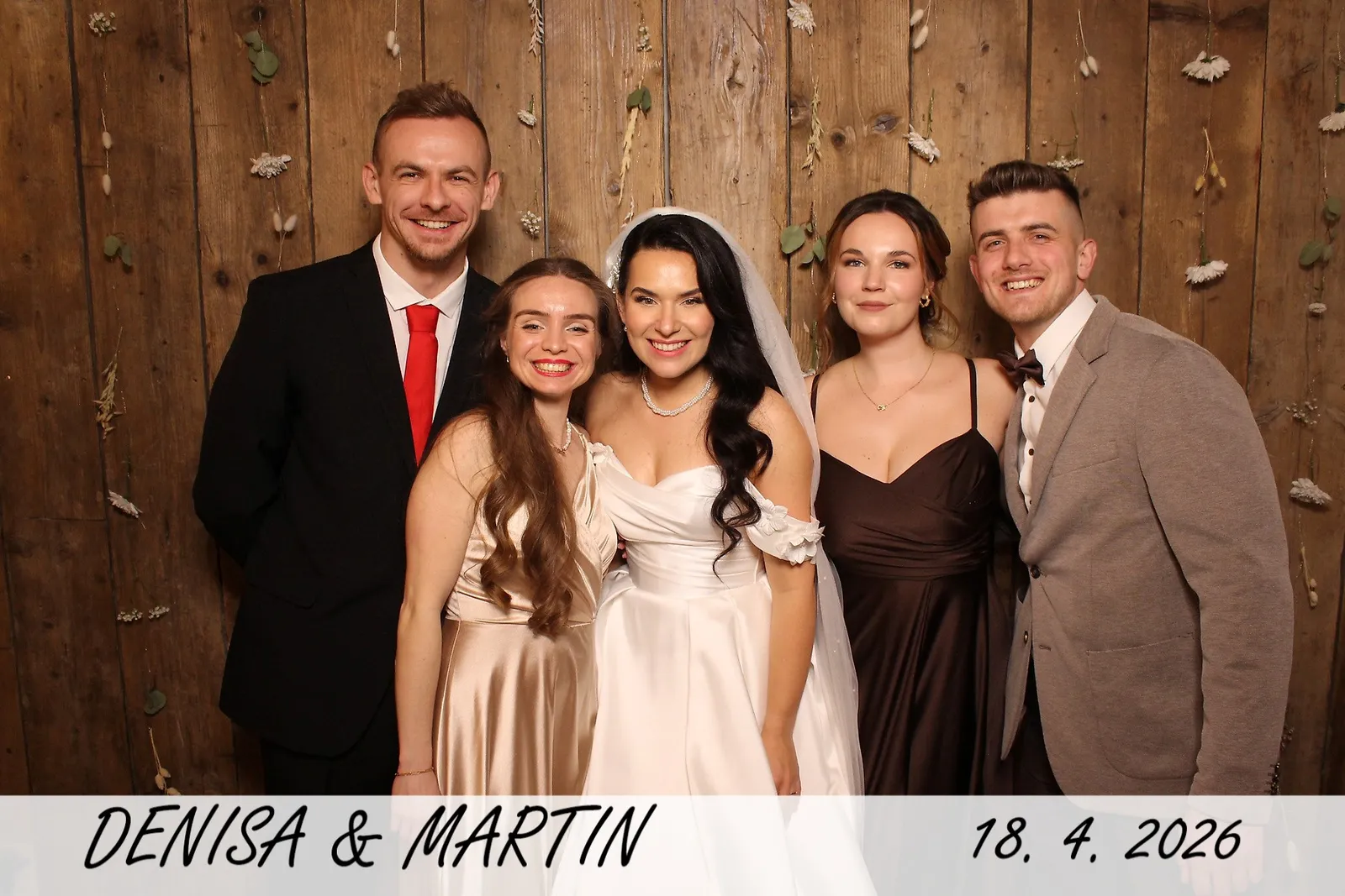 Ukážka z fotobúdky – Denisa & Martin